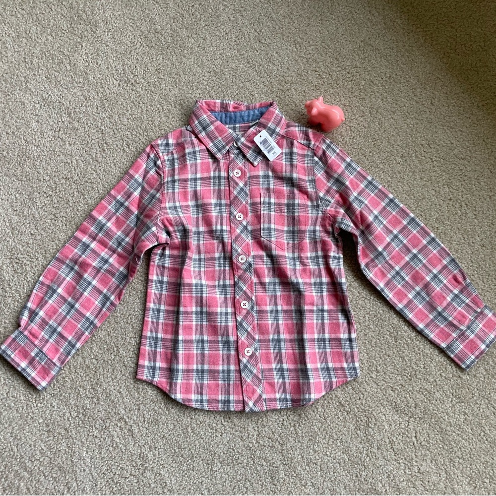 NWT Long-Sleeve Plaid Flannel